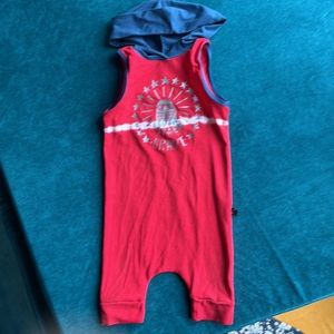 Rags to Raches Brave Tank Short Hooded Romper